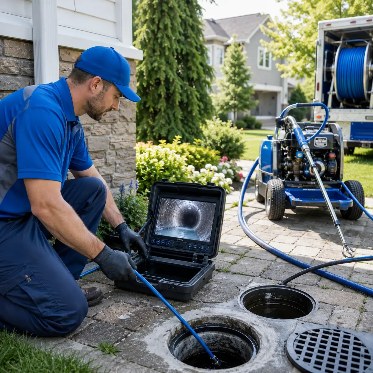 Outdoor drain cleaning professionals serving West Van Lear, KY