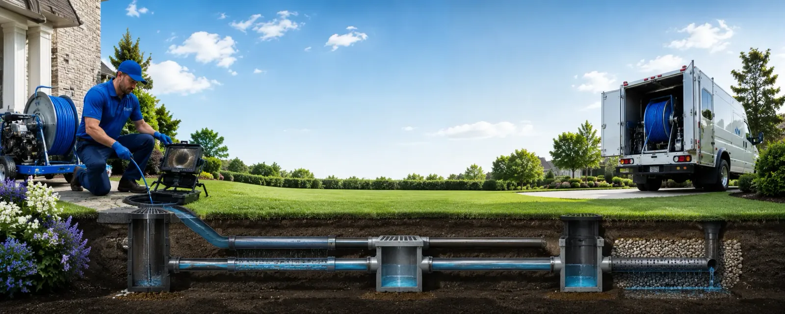 Outdoor drain cleaning information for West Van Lear, KY